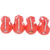 ZUNEA Scarpe per cani traspiranti in rete estiva sandali antiscivolo per zampa regolabili per ragazze femmine, per cani di piccola taglia e gatto, colore rosso