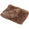 GUOCU Fluffy Copertine per Cani Coperta per Gatti Lavabile Soffice Coperta Cane Morbido Caldo Animali Domestici Doppia Faccia Tappeto Adatta per Maggior Parte Dei Cani O Gatti,Caffè,56×36cm