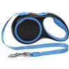 DHGTEP Guinzaglio per Cani Allungabile 3m/5m/8m No-tangle Regolabile Corda per Cani Guinzaglio Estensibile per Cani Pesanti Forte Nastro di Nylon per Cani Taglia Piccola Grande ( Color : Blue , Size : 3m )