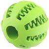 Fitwish Ototon - Palla in gomma robusta da masticare, giocattolo per cani Dente, pulizia non tossica, indistruttibile, Treat Palla snack interattivo per cani di piccola taglia (verde)