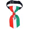 BESTOYARD Collare Regolabili con Cravatta Bandiera Italiana e Campanellino per Animale Domestico Taglia XS