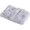 GUOCU Fluffy Copertine per Cani Coperta per Gatti Lavabile Soffice Coperta Cane Morbido Caldo Animali Domestici Doppia Faccia Tappeto Adatta per Maggior Parte Dei Cani O Gatti,Grigio,56×36cm