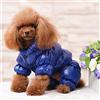 GUOCU Cappotto per Cani,Piumino per Cani e Gatto di Piccola Taglia,Cani Gilet in Pile Polare,Giù Giacca per Animali Domestici,Giacche Invernali Calde Impermeabili per Teddy/Chihuahua/Pomerania Blu A M