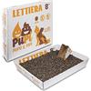 Lettiera in pellet per gatti e scatola raccogli pellet. Ecologica e Naturale