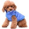 GUOCU Cappotto per Cani,Piumino per Cani e Gatto di Piccola Taglia,Cani Gilet in Pile Polare,Giù Giacca per Animali Domestici,Giacche Invernali Calde Impermeabili per Teddy/Chihuahua/Pomerania Blu B XS