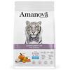 Amanova Cibo Secco Super Premium per gatti sterilizzati Gusto pesce bianco - 100% Naturale, ipoallergenico e monoproteico - Grain Free - Cruelty Free - Formato da 1,5 kg