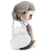Ranphy, maglietta stampata per cani di piccola taglia, in cotone, divertente vestitino per cani, alla moda, per cuccioli, morbido abbigliamento estivo, colore nero, L
