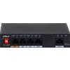 Dahua PFS3005-4ET-60 - Switch unmanaged con 5 porte (4 PoE 10/100 Mbps lessthan60 W + 1 uplink), capacita switching 1.8 Gbps, r