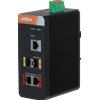 Dahua PFS4204-2GT-DP - Switch industriale Layer 2 managed con 4 porte Gigabit (2 PoE lessthan120 W),capacita switching 14 Gbps,
