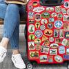 Artmedia Set di 90 adesivi in vinile per bambini per album di ritagli da viaggio per frigorifero auto valigie decalcomanie per bambini computer portatile bicicletta skateboard casco pianificatore stile retrò