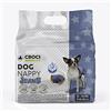 Croci Dog Nappy Jeans - Mutanda Assorbente per cani femmine, taglia S - Ø 30-39 cm, Pannolino igienico ciclo e pipi cane, Antiodore, Usa e getta, Chiusura adesiva regolabile, 14 pz