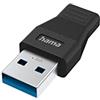 Hama 00200354, Adattatore USB A a USB-C femmina (adattatore USB a USB C, adattatore hub dati USB 3.2 Gen1, distributore USB 5 Gbps)