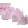 Furlanis - Nastro Margherita Portaconfetti, taffettà, Bomboniere e Confezioni, Tessuto Italiano - Bamby Rosa, 90 Pezzi da 5 Petali, 50 mm x 25 m