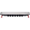 Wirquin 30723959 Venisio Expert L.800 mm con griglia reversibile in acciaio inox, cromato