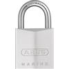 ABUS Lucchetto Marine 75IB/30 - resistente alle intemperie corpo della serratura in ottone con rivestimento nickel perlato livello di sicurezza 5 argento