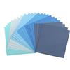 Vaessen Creative Cartoncino Florence Testurizzata - Materiali per Biglietti Colorati 15,2 x 15,2 cm - Blu 50 Fogli - Carta per Scrapbooking, Biglietti e Altri Progetti con la Carta - 216 gsm