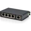 Startech.Com Switch di rete 5 porte INDUSTRIAL 100M Din Rail Black IES5102