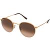 Ray-Ban Round Metal RB3447 9001A5 | Occhiali da Sole Graduati o Non Graduati | Prova Online | Unisex | Metallo | Tondi | Oro | Adrialenti
