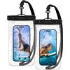 Spigen Aqua Shield A601 Custodia Impermeabile Smartphone IPX8 2 Pezzi Cover Sacca Mare Fino a 7,0 Compatibile con iPhone 15 Pro Max, 14 Pro, 13, Xiaomi 13T, S24 Ultra, A13 - Trasparente