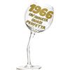 Bombo Bicchiere in Vetro Calice storto per compleanno 60 anni - 440 ml