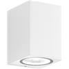Perenz Illumina Applique alluminio colore bianco Monolite 1 luce attacco GU10 h.10 l.7cm