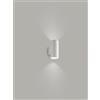 Perenz Illumina QUARONDO Applique 2 luci tondo alluminio per esterni colore bianco doppia emissione attacco GU10