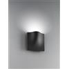 Perenz Illumina COLLINA Applique LED 15W 900LM 3000K alluminio colore grafite diffusore vetro satinato 20cm