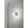 Perenz Illumina Applique-Plafoniera vetro trasparente e cromo lucido Skin 1 luce attacco E27 20x21cm