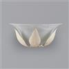 BeLight Applique in ferro laccato avorio con decorazione oro chiaro e vetro alabastro bianco 1 luce Avorio Oro Esse