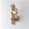 BeLight Applique in ferro laccato tortora opaco con cavo elettrico regolabile 1 luce