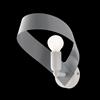 BeLight Applique in ferro laccato bianco e grigio 1 luce