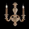 Bonetti Illumina Applique in legno avorio e foglia oro 2 luci Leonardo