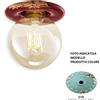 Ferroluce FARETTO A INCASSO E27 VINTAGE VINTAGE AZZURRO C481/27VIA
