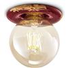 Ferroluce FARETTO A INCASSO E27 VINTAGE VINTAGE BORDEAUX C481/27VIX
