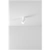 Perenz Illumina Faretto Pipe cilindrico LED 8W 480LM 3000K in metallo verniciato bianco luce orientabile