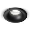 Perenz Illumina Faretto incasso fisso in acciaio nero Oasis 1 luce attacco GU10 d.8,5cm