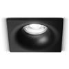 Perenz Illumina Oasis Faretto quadrato incasso fisso in acciaio nero attacco GU10 8,5cm