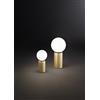 Perenz Illumina Lampada Birillo da tavolo in metallo oro spazzolato attacco G9 touch e dimmerabile d.7cm