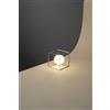 Perenz Illumina Lampada da tavolo in metallo verniciato oro Cube 1 luce attacco G9