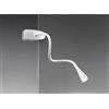 Perenz Illumina Lampada da tavolo in plastica bianco Clip snake orientabile con pinza per fissaggio LED 4,5W 3000K CRI?80 220-240V 50/60Hz 220Lm dimmerabile