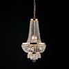 Bonetti Illumina Lampadario in ferro e ottone dorato con strass 5 luc Mozart