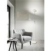 Perenz Illumina Piantana in metallo col.bianco Miranda LED 28W + 5W faretto spot 3000K CRI?80 220-240V 50/60Hz 2380Lm + 425Lm faretto spot doppia emissione