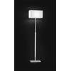 Perenz Illumina Piantana cromo spazzolato Para hotel paralume bianco 1 luce attacco E27
