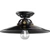 Ferroluce PLAFONIERA B&W NERO C104(08)