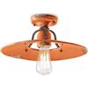 Ferroluce PLAFONIERA D.40 COUNTRY ARANCIO C1445(VIO)