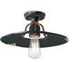 Ferroluce PLAFONIERA D.40 COUNTRY NERO C1445(VIN)