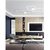 Perenz Illumina CROSS Plafoniera in verticale 2 riquadri alluminio verniciato bianco LED 64W 4800LM 3000K - CCT 3000K 4000K 6000K