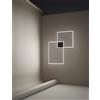 Perenz Illumina CROSS Plafoniera in verticale 2 riquadri alluminio verniciato nero LED 64W 4800LM 3000K - CCT 3000K 4000K 6000K
