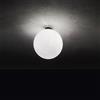 Perenz Illumina GRAPE Plafoniera in cromo lucido con vetro bianco 1 luce attacco E27 diametro 30cm