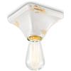 Ferroluce PLAFONIERA VINTAGE BIANCO C135(VIB)